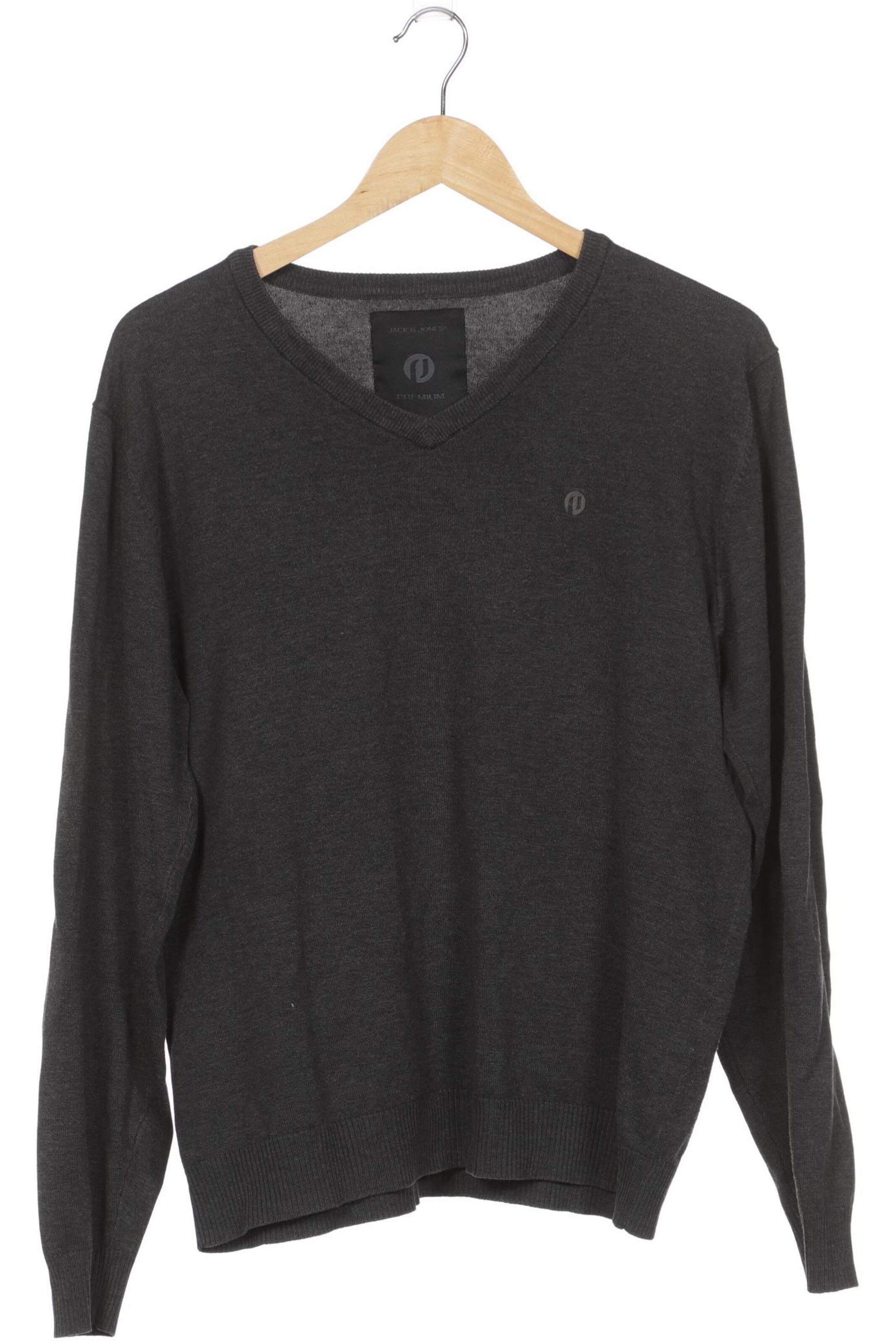 JACK & JONES Sweater & Cardigan in L in Grey: front
