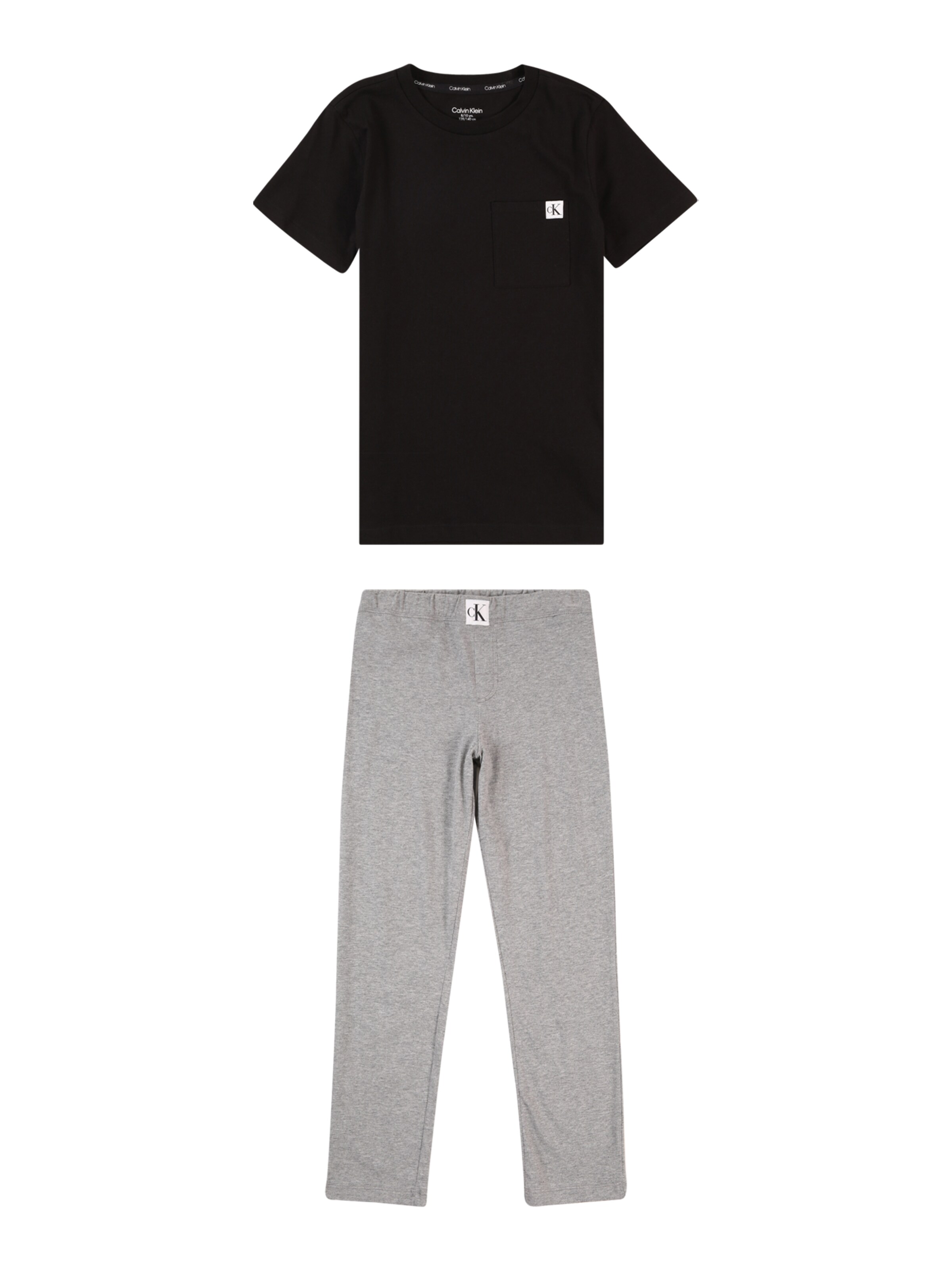 Pyjama Calvin Klein Underwear en noir : devant