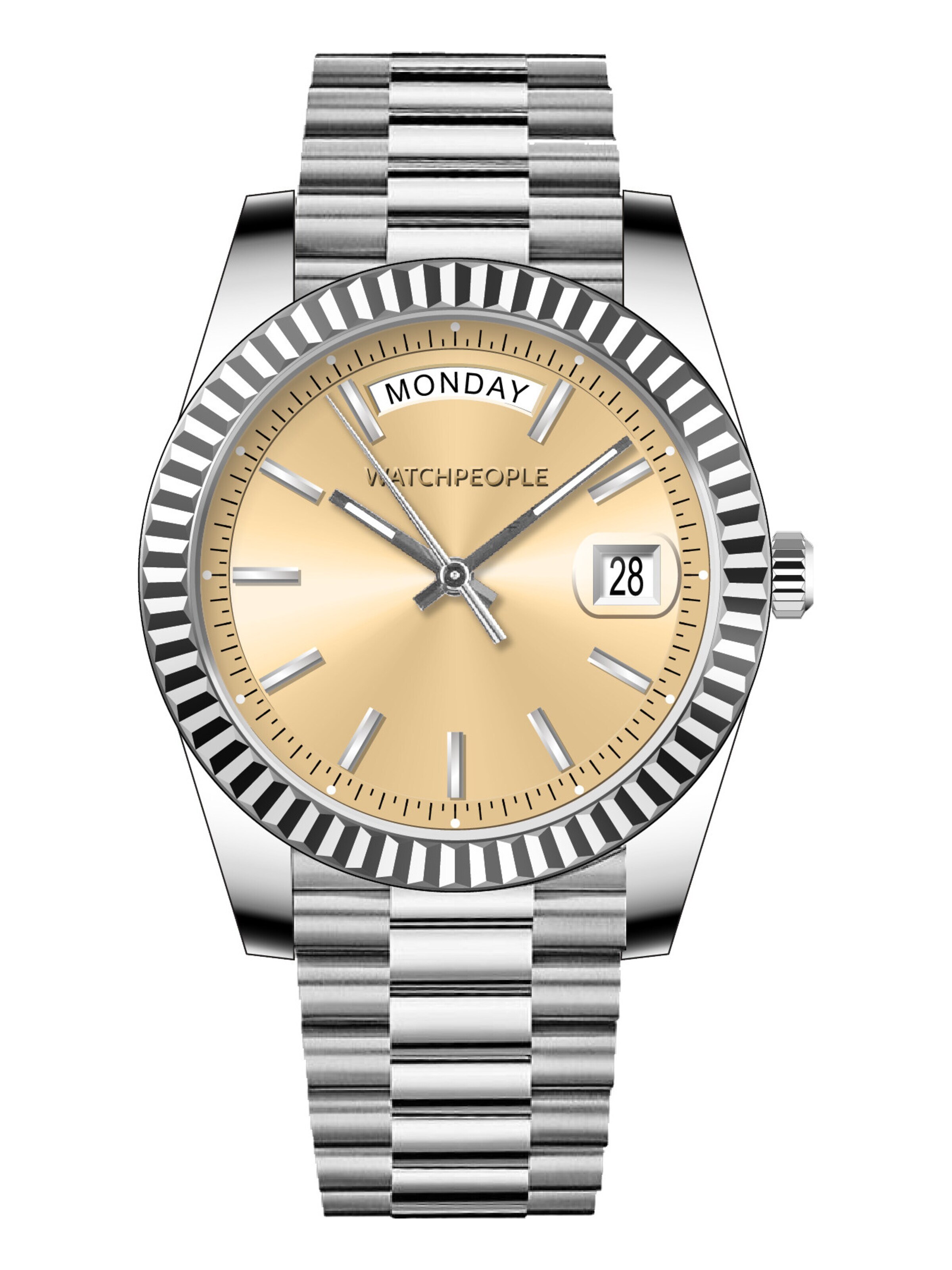 WALTER GROPIUS Analog Watch 'BA STELLA' in Silver: front