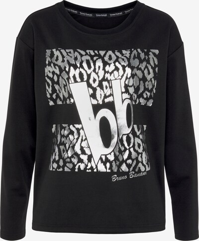 BRUNO BANANI Sweatshirt in schwarz / silber, Produktansicht