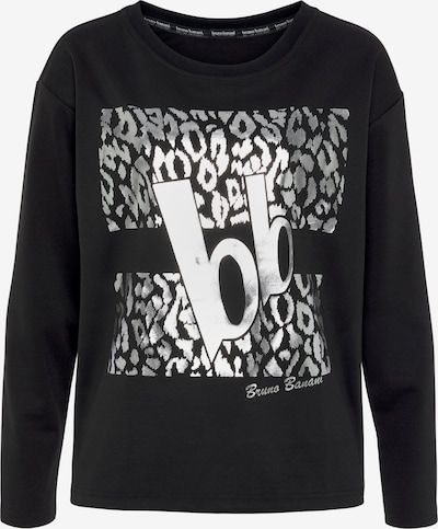 BRUNO BANANI Sweatshirt in schwarz / silber, Produktansicht