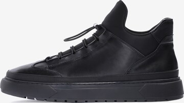 Kazar High-Top Sneakers in Black: front