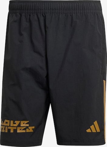 ADIDAS PERFORMANCE Regular Urheiluhousut 'Pride' värissä musta: etupuoli