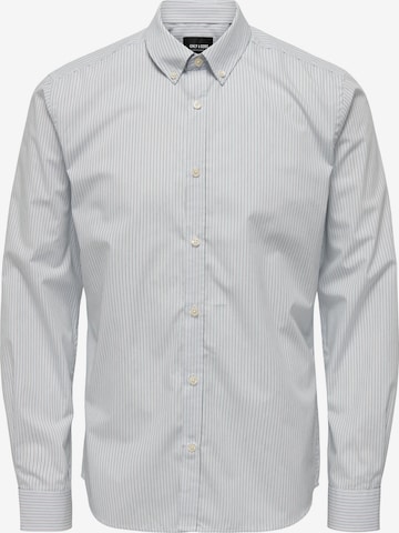 Only & Sons Slim fit Overhemd in Wit: voorkant
