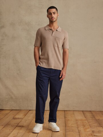 DAN FOX APPAREL Poloshirt 'Nils' in Grau