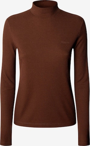 T-shirt 'Barbara' Pepe Jeans en marron : devant