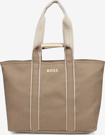 Cabas BOSS en marron : devant
