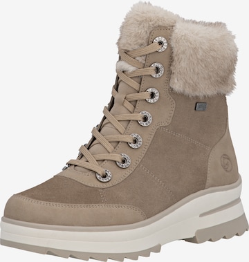 REMONTE Lace-up bootie in Beige: front