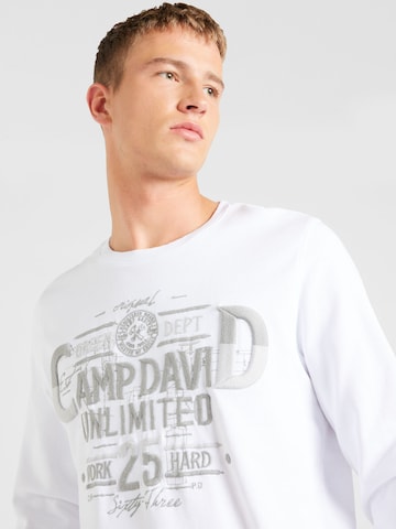 CAMP DAVID Bluzka sportowa w kolorze biały