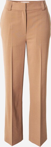 Libertine-Libertine Regular Pleated Pants 'Flaw' in Brown: front