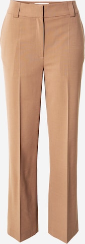 Libertine-Libertine Regular Trousers with creases 'Flaw' in Brown: front