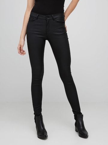 Skinny Pantaloni 'Seven' di VERO MODA in nero: frontale