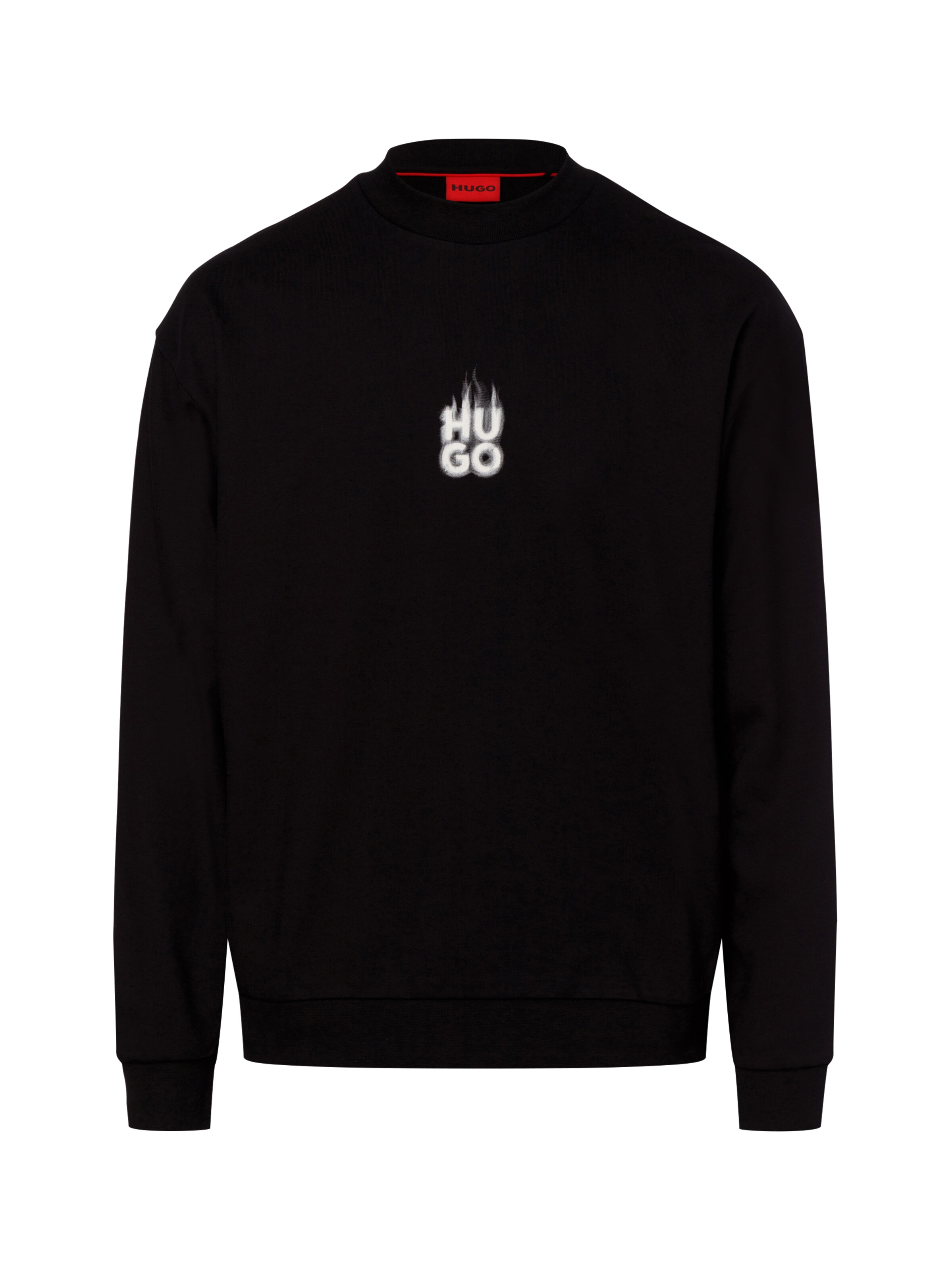 HUGO Sweatshirt ' Durungu ' in Zwart: voorkant