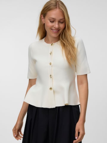 VERO MODA Gebreid vest 'VMLizzie' in Beige: voorkant