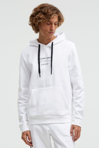 CAMP DAVID Sweatshirt in White: front