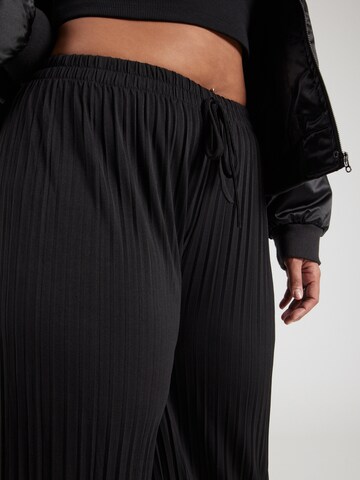 Z-One Wide Leg Hose 'Ta44luna' in Schwarz