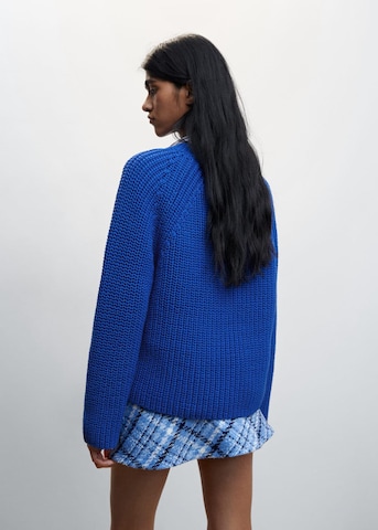 MANGO Sweater 'Frutilav' in Blue