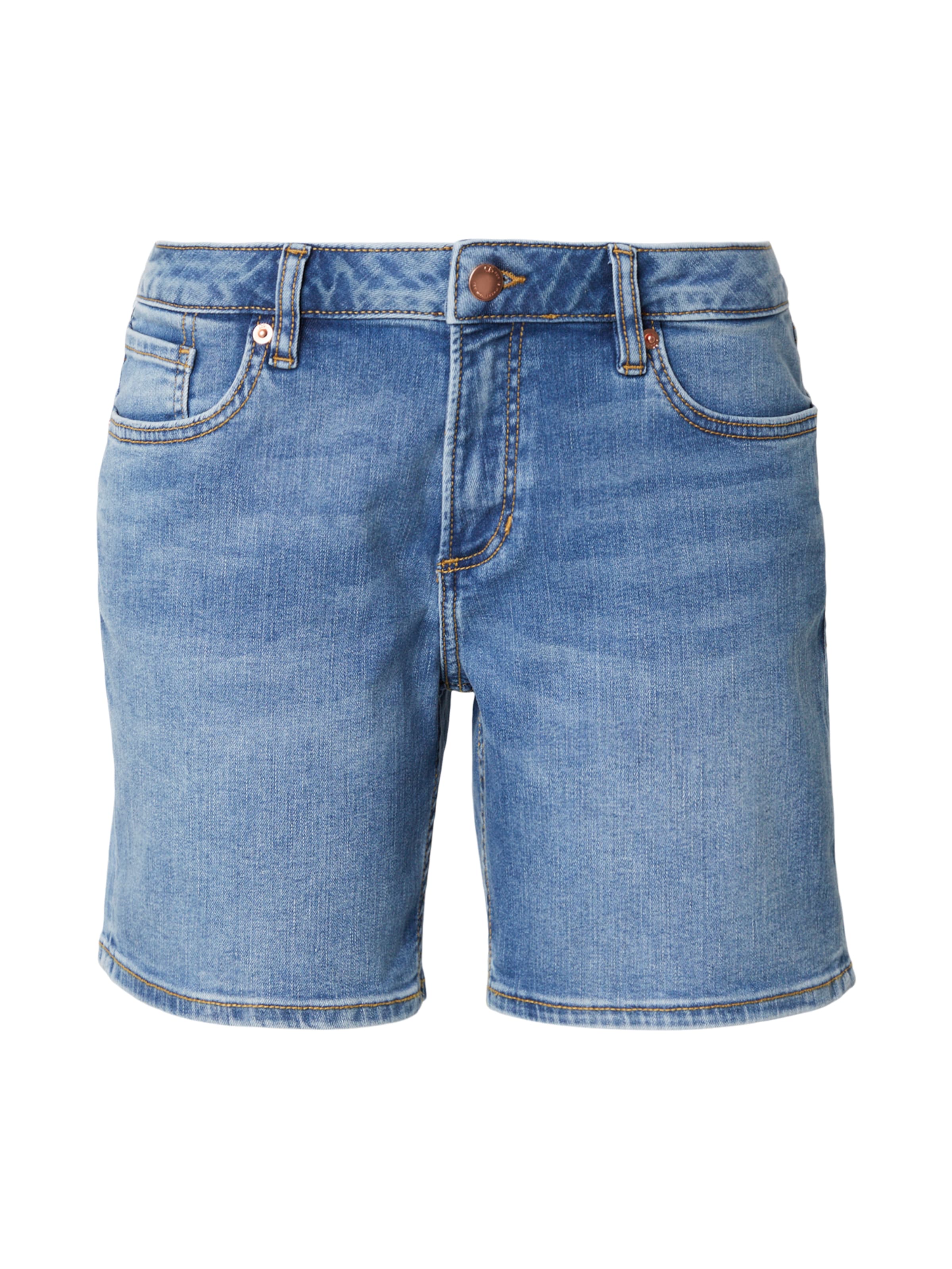 Coupe slim Jean 'Abby' QS en bleu : devant