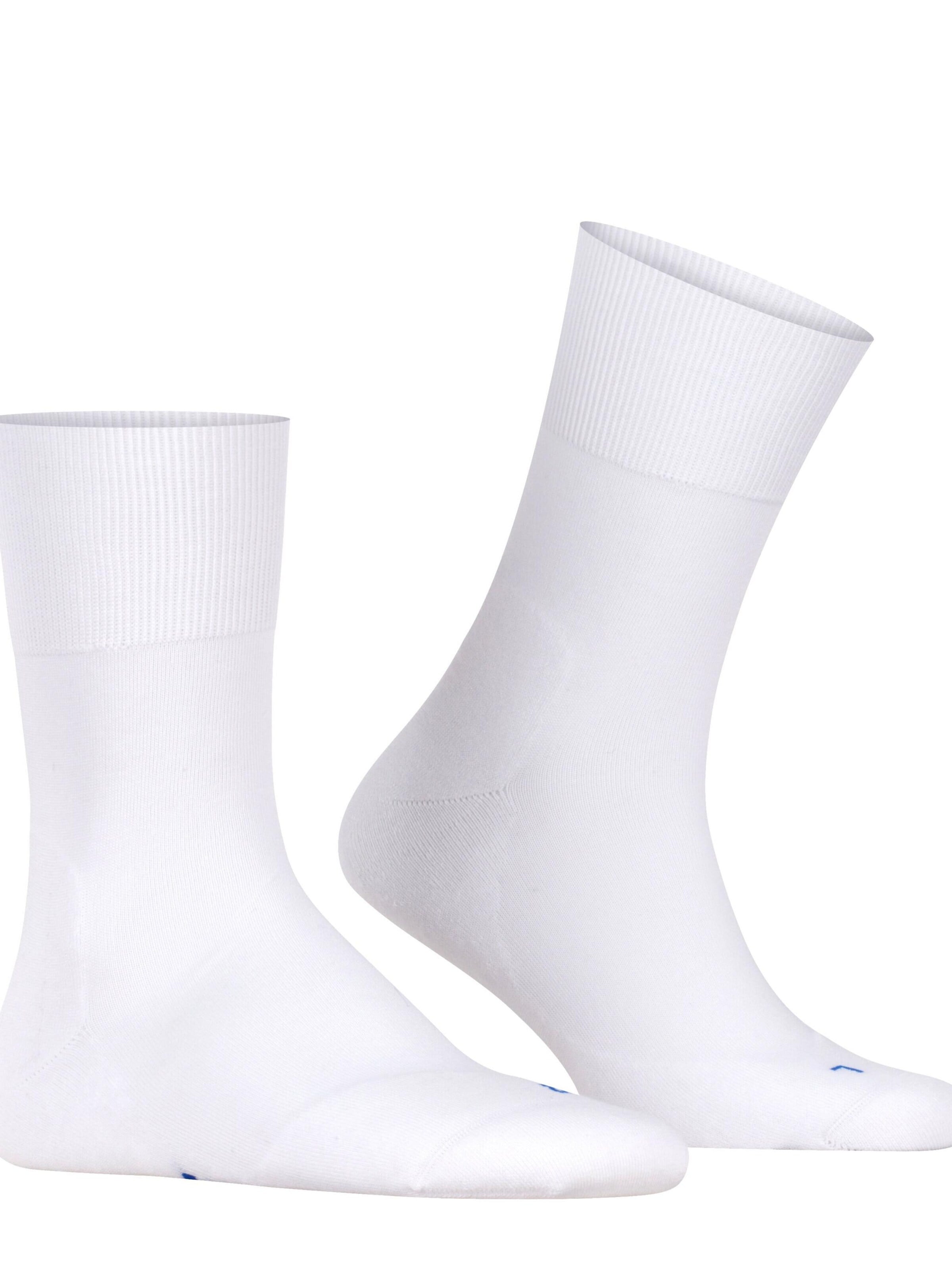 FALKE Socks 'Run' in White: front