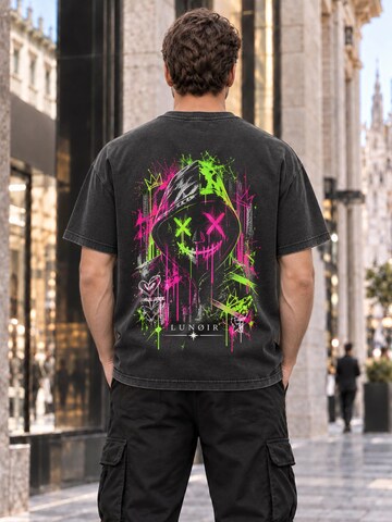 LUNØIR Studio Shirt 'Neon Phantom' in Black