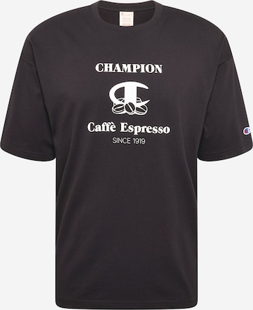 Champion Reverse Weave T-Shirt in Schwarz: predná strana