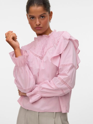VERO MODA Blouse 'VMAdina' in Pink: front