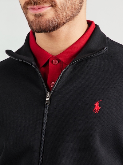 Polo Ralph Lauren Veste de survêtement en noir, Vue avec produit