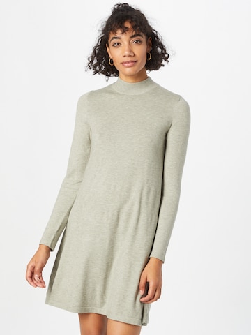VERO MODA Knitted dress 'HAPPINESS' in Grey: front