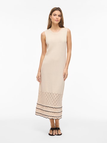 VILA Knit dress 'VIZinnia' in Beige