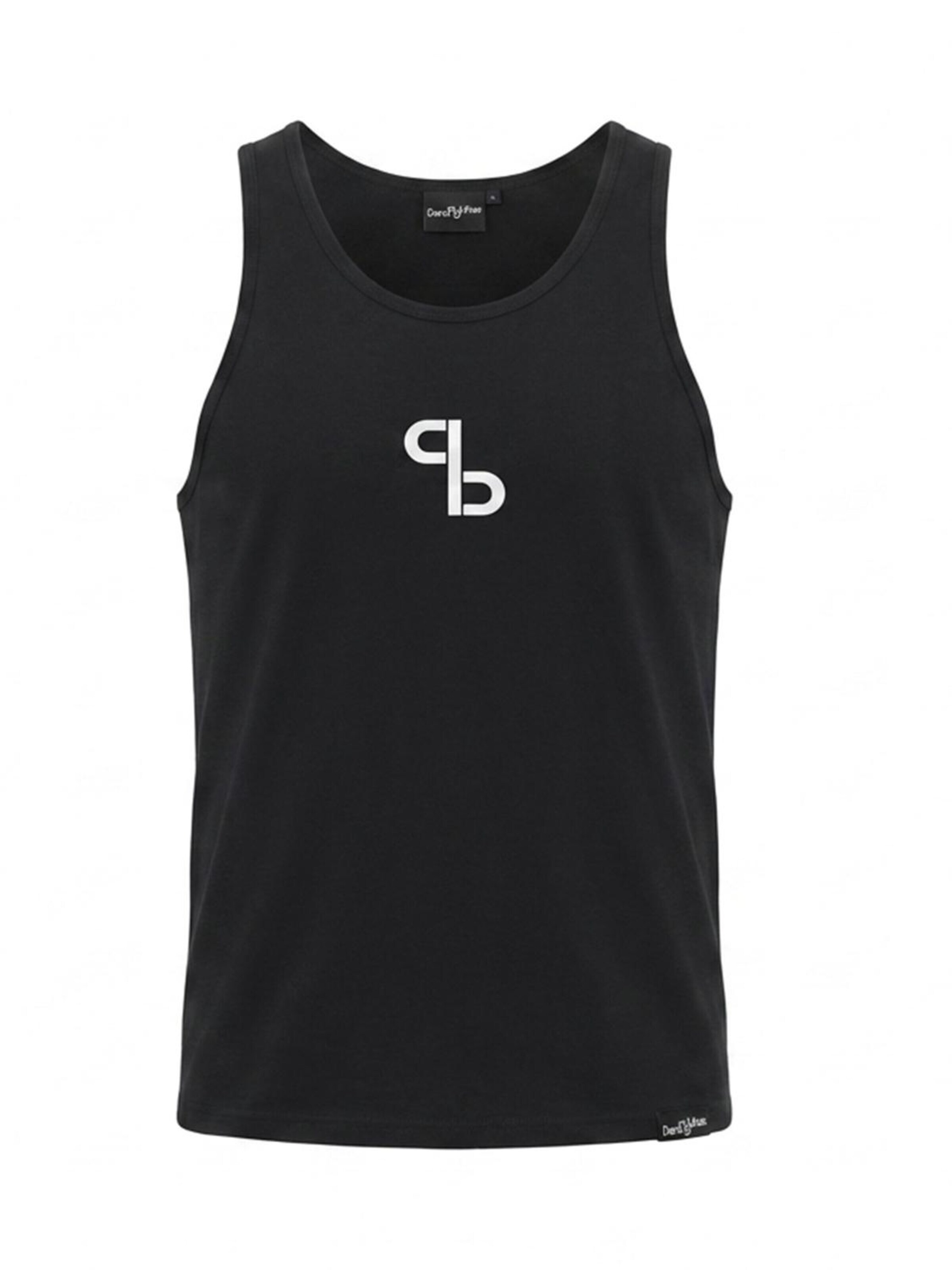 DarioJuhas Shirt 'Tanktop'‌‌‌‌ in Schwarz: Vorderseite