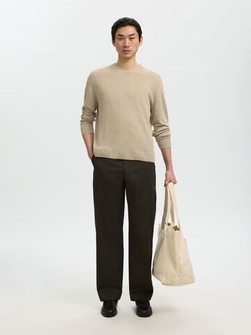 SELECTED - Jersey en beige