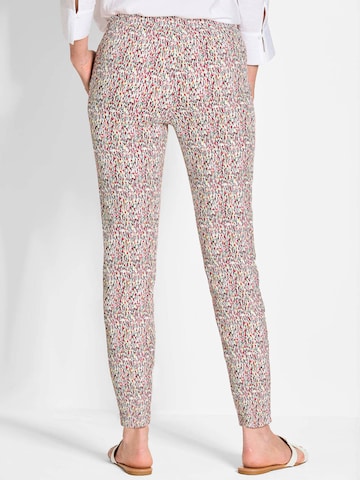 Coupe slim Pantalon 'Louisa' Goldner en blanc