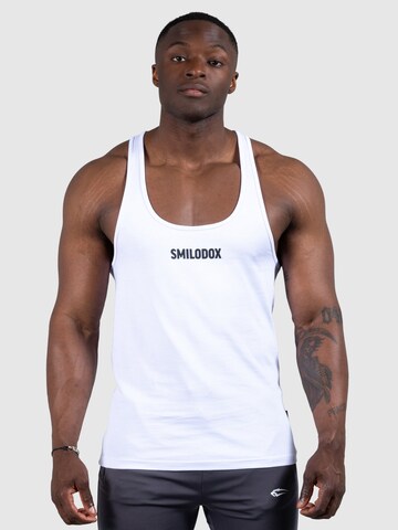 T-Shirt 'Paul' Smilodox en blanc : devant