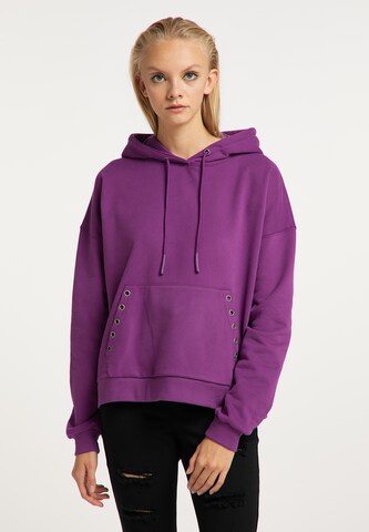 myMo ROCKS Sweatshirt in Purple: front