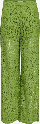 OBJECT Zvonový Kalhoty 'Ibi' – zelená: přední strana