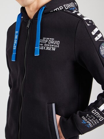 CAMP DAVID Zip-Up Hoodie in Blue