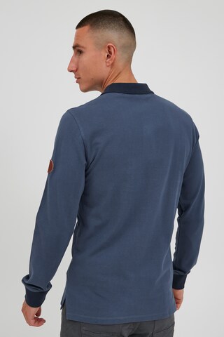 BLEND Langarm-Poloshirt 'RALLE' in Blau