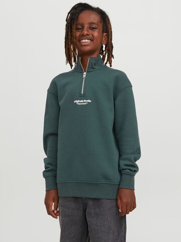 Jack & Jones Junior Sweatshirt in Groen: voorkant