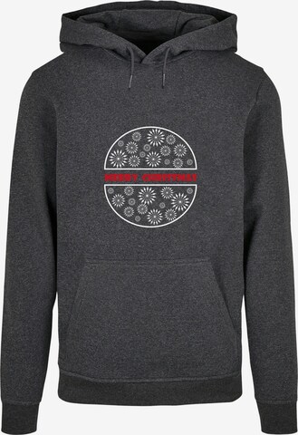 Merchcode Sweatshirt 'Merry Christmasy' in Grau: predná strana