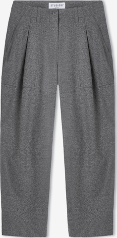 Cambio Regular Hose 'October' in Grau: Vorderseite