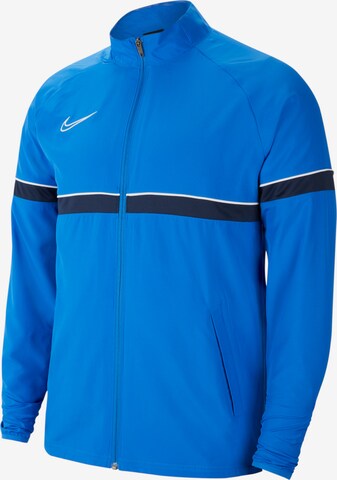 NIKE Sportjas 'Academy 21' in Blauw: voorkant