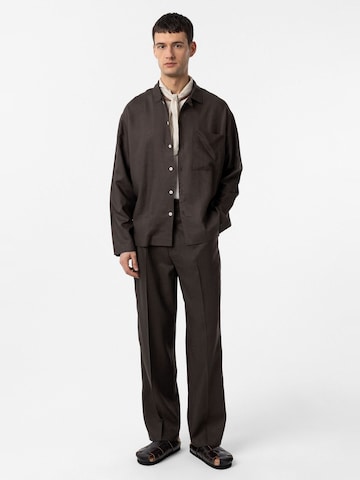 Antioch Comfort fit Srajca 'Lorenz' | rjava barva