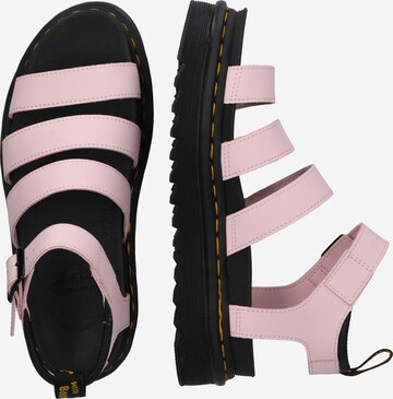 Sandalo con cinturino di Dr. Martens in rosa