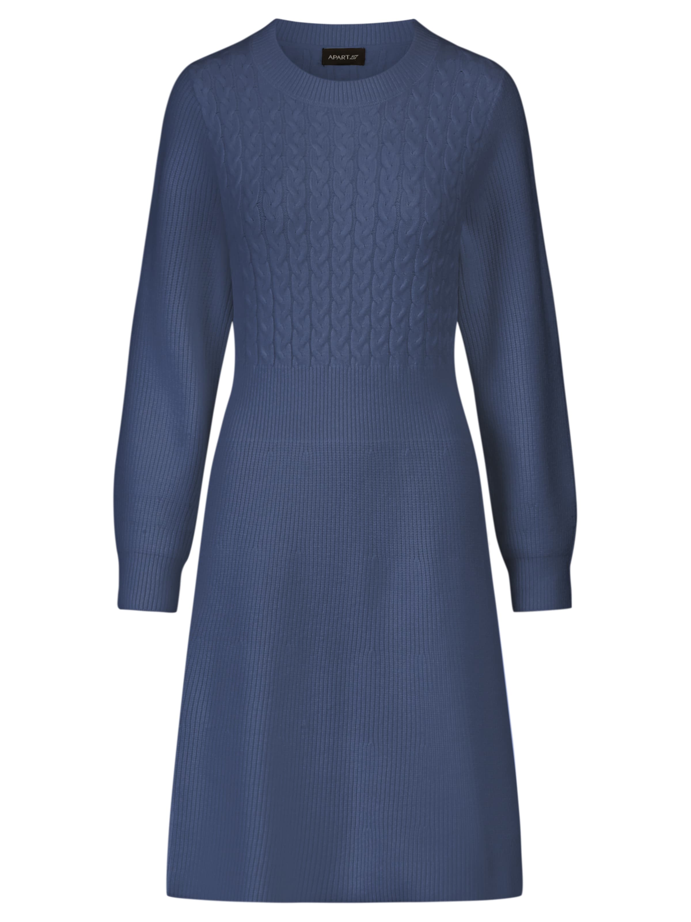 APART Knitted dress in Blue: front