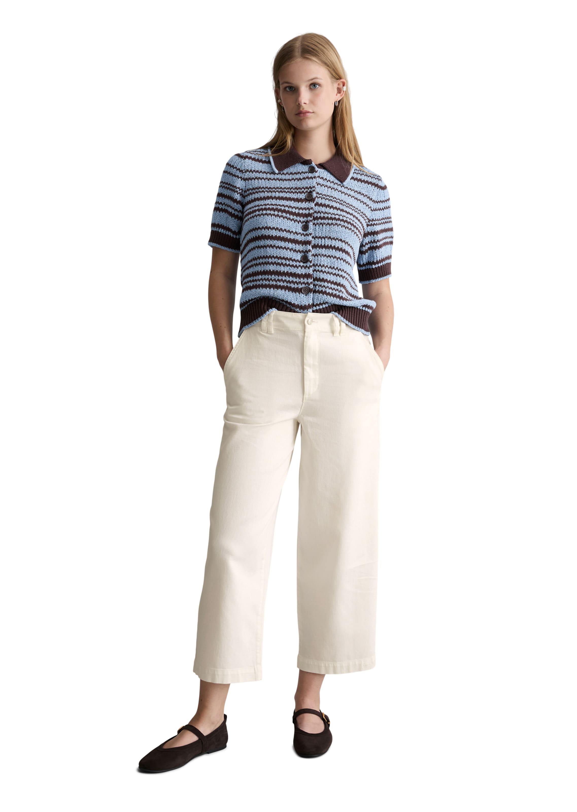 Marc O'Polo DENIM Loosefit Hose in Weiß