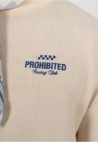 Sweat-shirt 'Vortex' Prohibited en beige