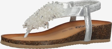 IGI&CO T-Bar Sandals in Silver: front