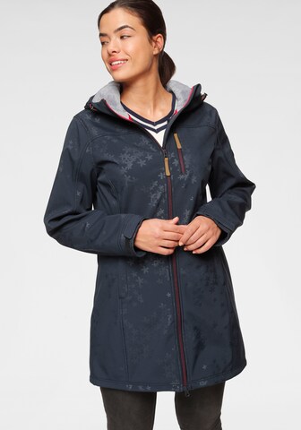 POLARINO Outdoor Coat in Blue: front