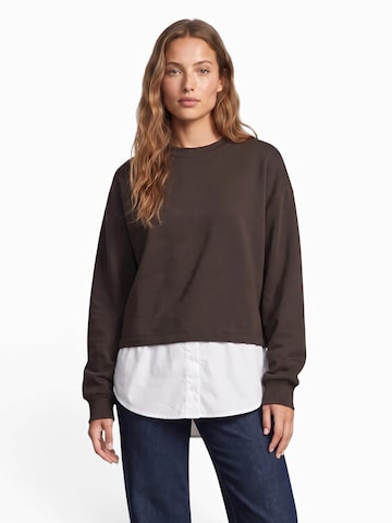 ABOUT YOU Sweatshirt 'Dorina' in Braun: Vorderseite