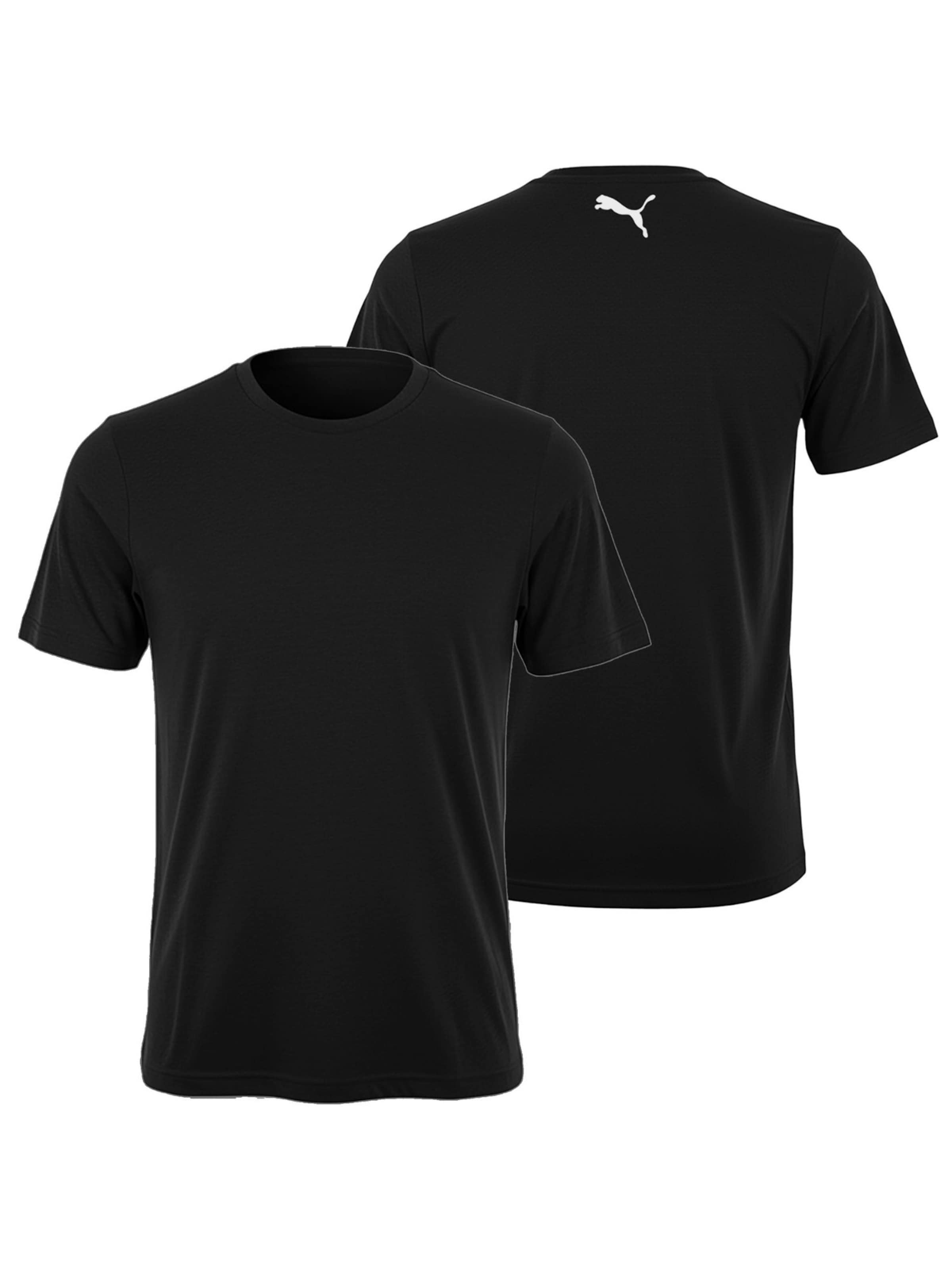 T-Shirt PUMA en noir : devant